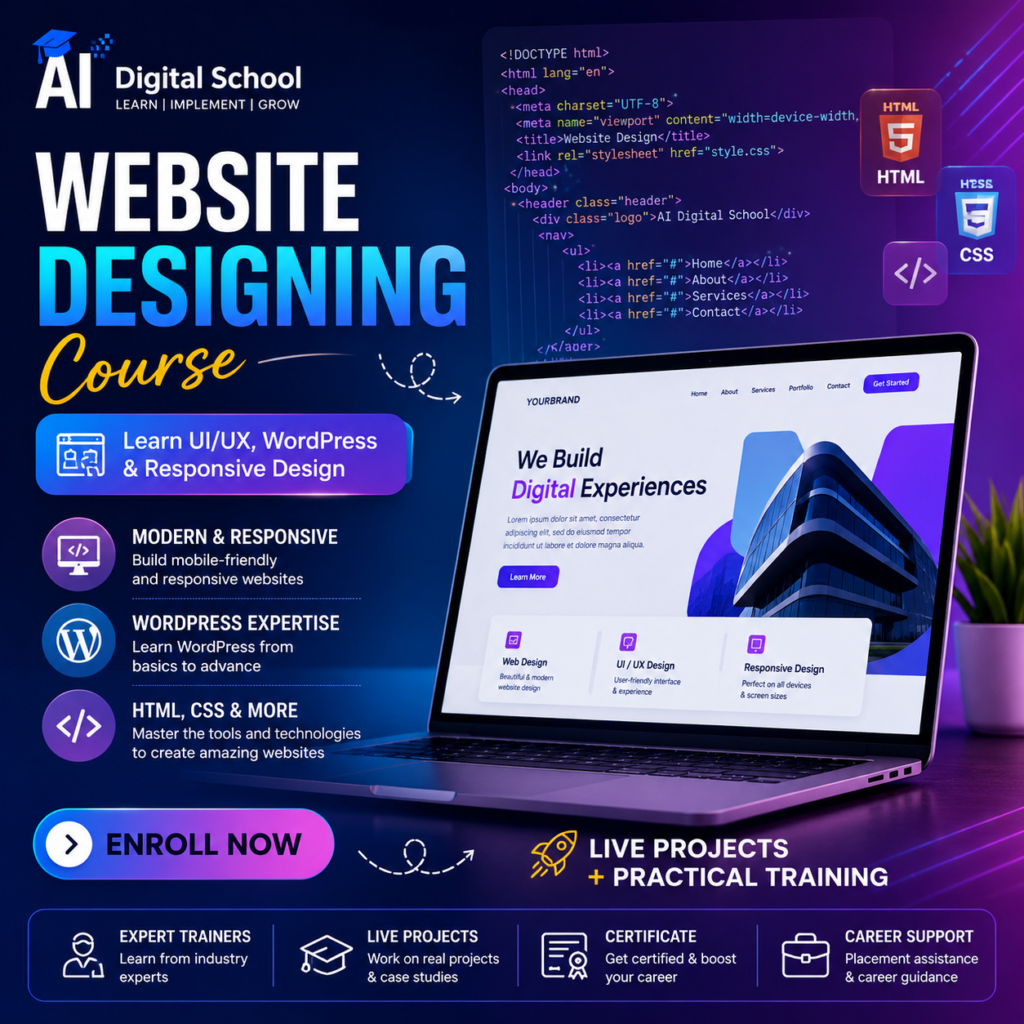 Website Designing Training Institute Jabalpur
