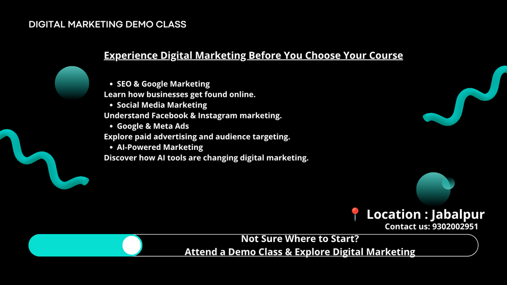 Digital Marketing Demo Class in Jabalpur